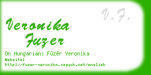 veronika fuzer business card